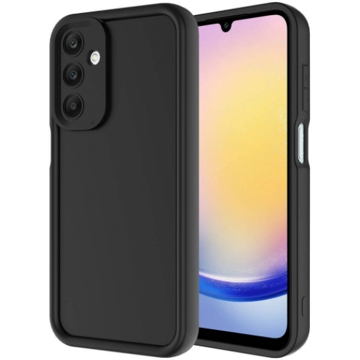 Samsung Galaxy A15 ile Uyumlu Kılıf Kamera Korumalı Silikon Ananas Kapak - Siyah