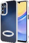 Samsung Galaxy A15 Kılıf Kamera Korumalı Silikon Logo Açık Omega Kapak - Gümüş