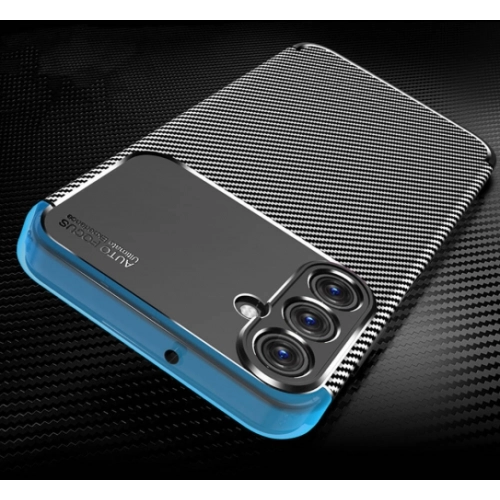 Samsung Galaxy A15 Kılıf Silikon Parmak İzi Bırakmayan Karbon Soft Negro Kapak - Siyah