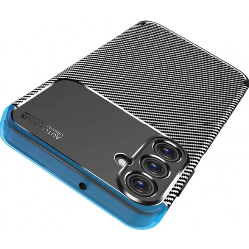 Samsung Galaxy A15 Kılıf Silikon Parmak İzi Bırakmayan Karbon Soft Negro Kapak - Siyah