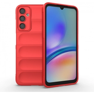 Samsung Galaxy A16 Kılıf Esnek TPU Oyuklu Arka Yüzey Tasarımlı Zore Etnik Silikon Kapak - Kırmızı