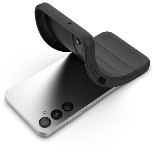 Samsung Galaxy A16 Kılıf Esnek TPU Oyuklu Arka Yüzey Tasarımlı Zore Etnik Silikon Kapak - Koyu Yeşil