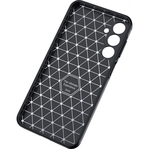 Samsung Galaxy A16 Kılıf Silikon Parmak İzi Bırakmayan Karbon Soft Negro Kapak - Siyah