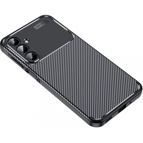 Samsung Galaxy A16 Kılıf Silikon Parmak İzi Bırakmayan Karbon Soft Negro Kapak - Siyah