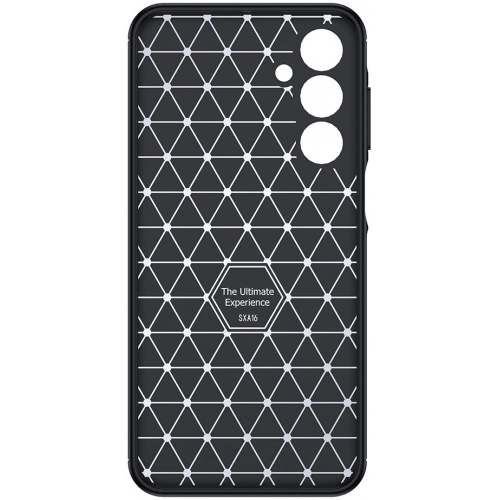 Samsung Galaxy A16 Kılıf Silikon Parmak İzi Bırakmayan Karbon Soft Negro Kapak - Siyah