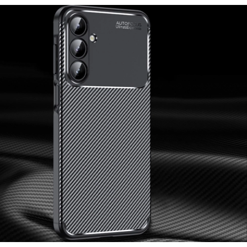 Samsung Galaxy A16 Kılıf Silikon Parmak İzi Bırakmayan Karbon Soft Negro Kapak - Siyah