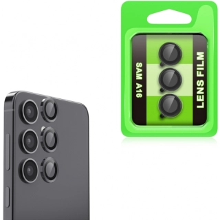 Samsung Galaxy A16 Lens Kamera Koruyucu Parmak İzi Bırakmaz CL-07 - Siyah