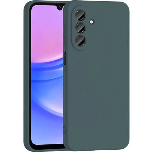 Samsung Galaxy A17 Kılıf İçi Kadife Mat Mara Lansman Silikon Kapak  - Koyu Yeşil