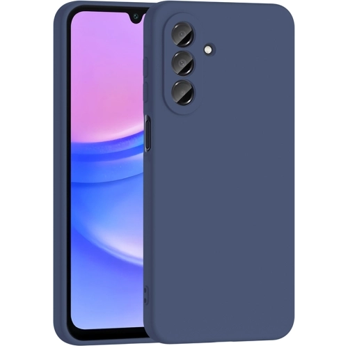 Samsung Galaxy A17 Kılıf İçi Kadife Mat Mara Lansman Silikon Kapak - Lacivert