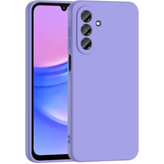 Samsung Galaxy A17 Kılıf İçi Kadife Mat Mara Lansman Silikon Kapak  - Lila