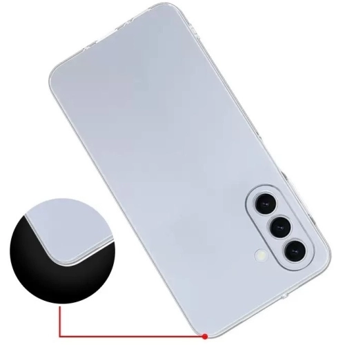 Samsung Galaxy A17 Kılıf Kamera Korumalı Esnek Silikon Kapak - Şeffaf