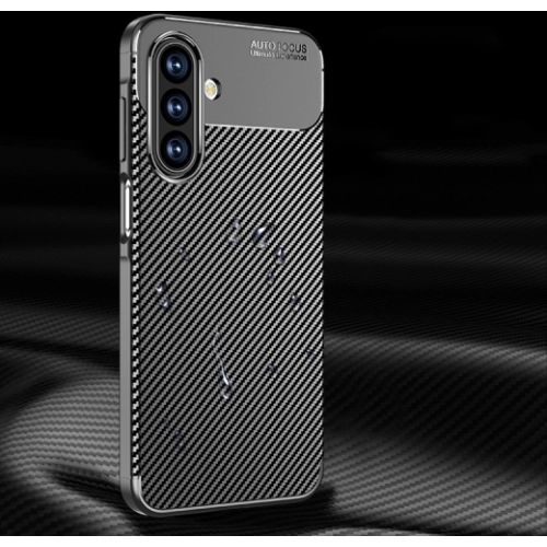 Samsung Galaxy A17 Kılıf Silikon Parmak İzi Bırakmayan Karbon Soft Negro Kapak - Siyah