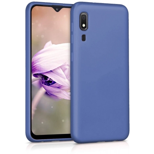 Samsung Galaxy A2 Core Kılıf İnce Soft Mat Renkli Esnek Silikon Kapak - Lacivert