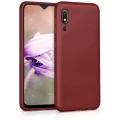 Samsung Galaxy A2 Core Kılıf İnce Soft Mat Renkli Esnek Silikon Kapak - Mürdüm
