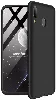 Samsung Galaxy A20 Kılıf 3 Parçalı 360 Tam Korumalı Rubber AYS Kapak  - Siyah