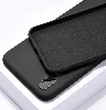 Samsung Galaxy A20 Kılıf Liquid Serisi İçi Kadife İnci Esnek Silikon Kapak - Siyah