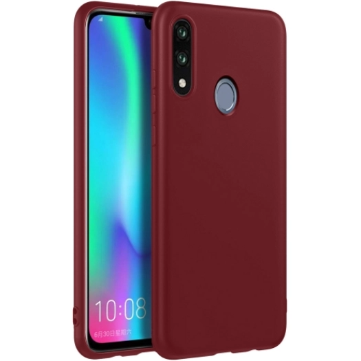 Samsung Galaxy A20e Kılıf İnce Soft Mat Renkli Esnek Silikon Kapak - Mürdüm