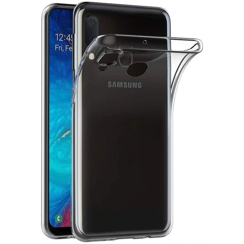 Samsung Galaxy A20e Kılıf Kamera Korumalı Esnek Silikon Kapak - Şeffaf
