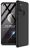 Samsung Galaxy A21s Kılıf 3 Parçalı 360 Tam Korumalı Rubber AYS Kapak - Siyah