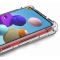 Samsung Galaxy A21s Kılıf Silikon Köşe Korumalı Airbag Darbe Emici Kapak - Şeffaf