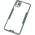 Samsung Galaxy A21s Kılıf Renkli Silikon Kamera Lens Korumalı Şeffaf Parfe Kapak - Yeşil