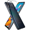 Samsung Galaxy A21s Kılıf Kamera Lens Korumalı İnce Esnek Süper Silikon 0.3mm - Şeffaf