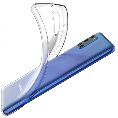 Samsung Galaxy A21s Kılıf Kamera Lens Korumalı İnce Esnek Süper Silikon 0.3mm - Şeffaf