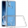 Samsung Galaxy A21s Kılıf Korumalı Kenarları Silikon Arkası Sert Coss Kapak  - Şeffaf