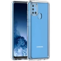 Samsung Galaxy A21s Kılıf Korumalı Kenarları Silikon Arkası Sert Coss Kapak  - Şeffaf