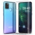 Samsung Galaxy A21s Kılıf Kamera Korumalı Esnek Silikon Kapak - Şeffaf