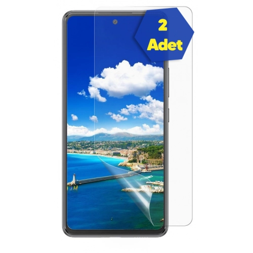 Samsung Galaxy A22 Ekran Koruyucu Gold Nano Esnek 2li Paket - Şeffaf