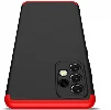 Samsung Galaxy A23 Kılıf 3 Parçalı 360 Tam Korumalı Rubber AYS Kapak - Kırmızı