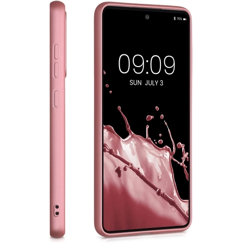 Samsung Galaxy A23 Kılıf İnce Soft Mat Renkli Esnek Silikon Kapak - Kırmızı