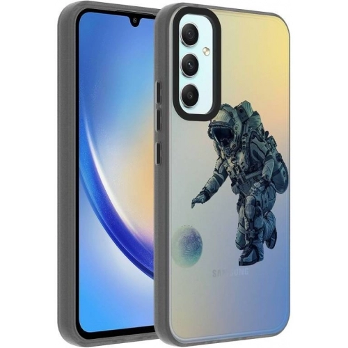 Samsung Galaxy A24 Kılıf Desenli Zore Dragon Sert Kapak - Gezegen