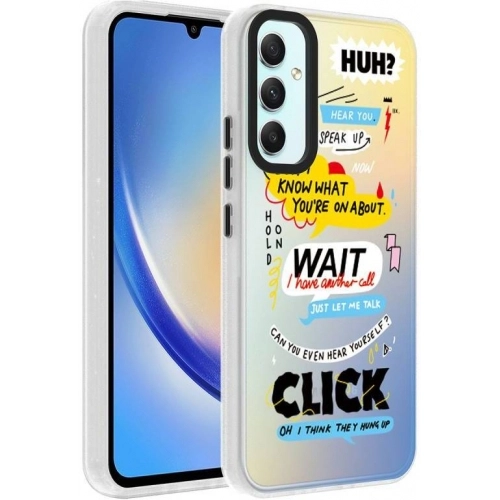 Samsung Galaxy A24 Kılıf Desenli Zore Dragon Sert Kapak - Kelimeler