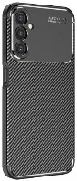 Samsung Galaxy A24 Kılıf Silikon Parmak İzi Bırakmayan Karbon Soft Negro Kapak - Siyah