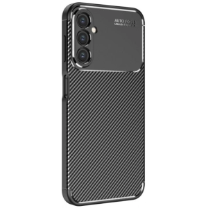 Samsung Galaxy A24 Kılıf Silikon Parmak İzi Bırakmayan Karbon Soft Negro Kapak - Siyah