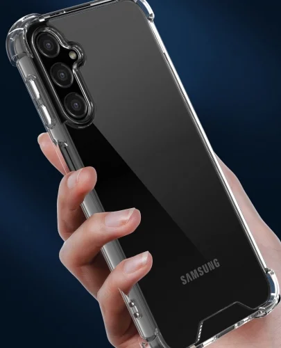 Samsung Galaxy A24 Kılıf Köşe Korumalı Airbag Şeffaf Silikon Anti-Shock