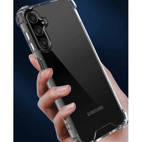 Samsung Galaxy A24 Kılıf Silikon Köşe Korumalı Airbag Darbe Emici Kapak - Şeffaf