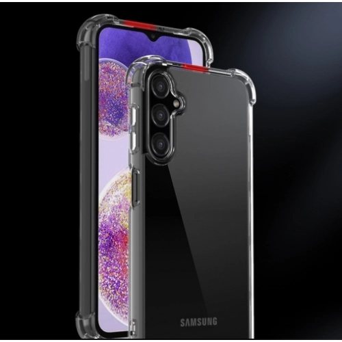 Samsung Galaxy A24 Kılıf Silikon Köşe Korumalı Airbag Darbe Emici Kapak - Şeffaf