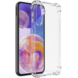 Samsung Galaxy A24 Kılıf Silikon Köşe Korumalı Airbag Darbe Emici Kapak - Şeffaf