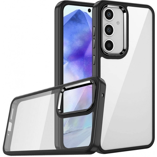 Samsung Galaxy A25 Kılıf Electro Silikon Renkli Flora Kapak - Mavi