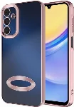 Samsung Galaxy A25 Kılıf Kamera Korumalı Silikon Logo Açık Omega Kapak - Rose Gold