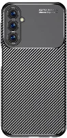 Samsung Galaxy A25 Kılıf Karbon Serisi Mat Fiber Silikon Negro Kapak - Siyah