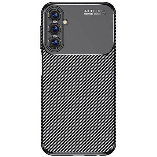 Samsung Galaxy A25 Kılıf Silikon Parmak İzi Bırakmayan Karbon Soft Negro Kapak - Siyah