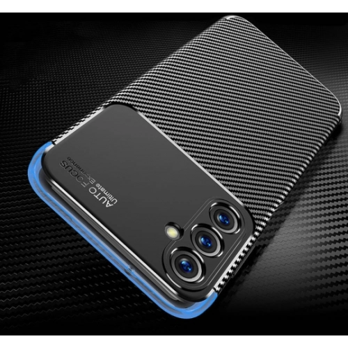 Samsung Galaxy A25 Kılıf Silikon Parmak İzi Bırakmayan Karbon Soft Negro Kapak - Siyah