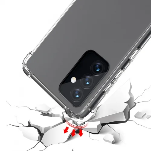 Samsung Galaxy A25 Kılıf Köşe Korumalı Airbag Şeffaf Silikon Anti-Shock