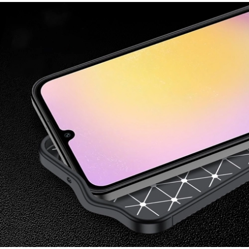 Samsung Galaxy A26 Kılıf Silikon Parmak İzi Bırakmayan Karbon Soft Negro Kapak - Siyah