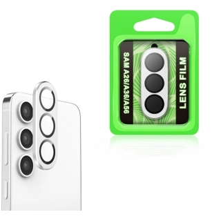 Samsung Galaxy A26 Lens Kamera Koruyucu Parmak İzi Bırakmaz CL-07 - Gümüş