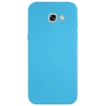 Samsung Galaxy A3 2017 Kılıf İnce Soft Mat Renkli Esnek Silikon Kapak - Mavi